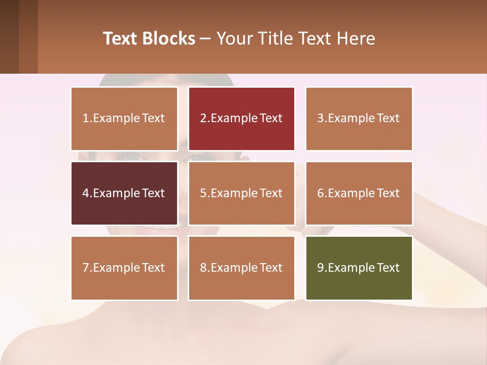 Cube Downtown Planet PowerPoint Template