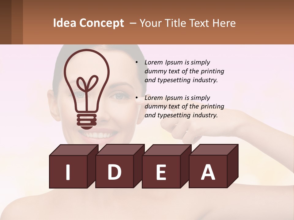 Cube Downtown Planet PowerPoint Template