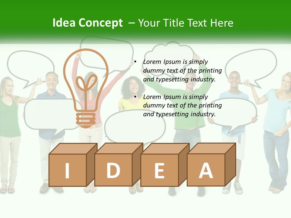 Render Big World PowerPoint Template