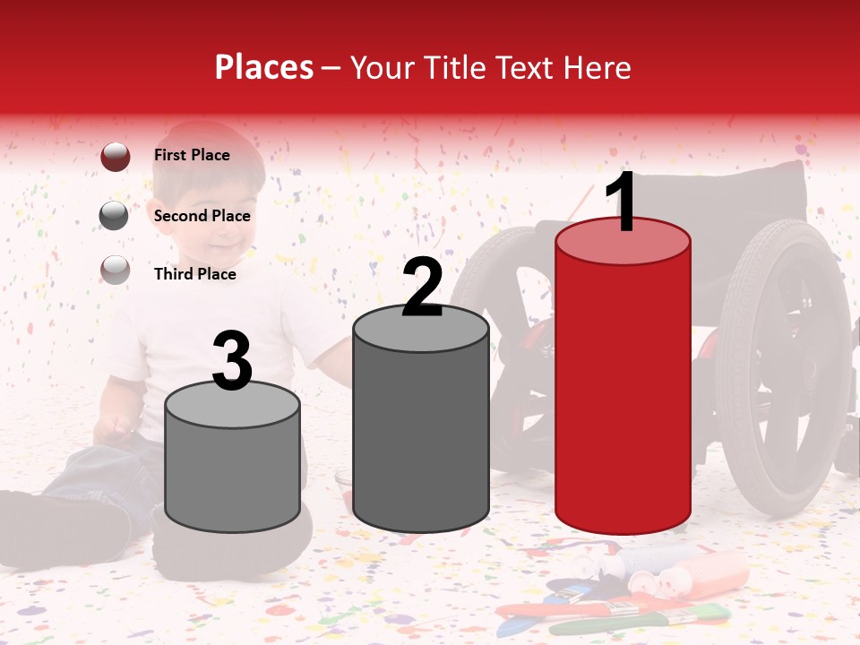 Global Grey Cube PowerPoint Template