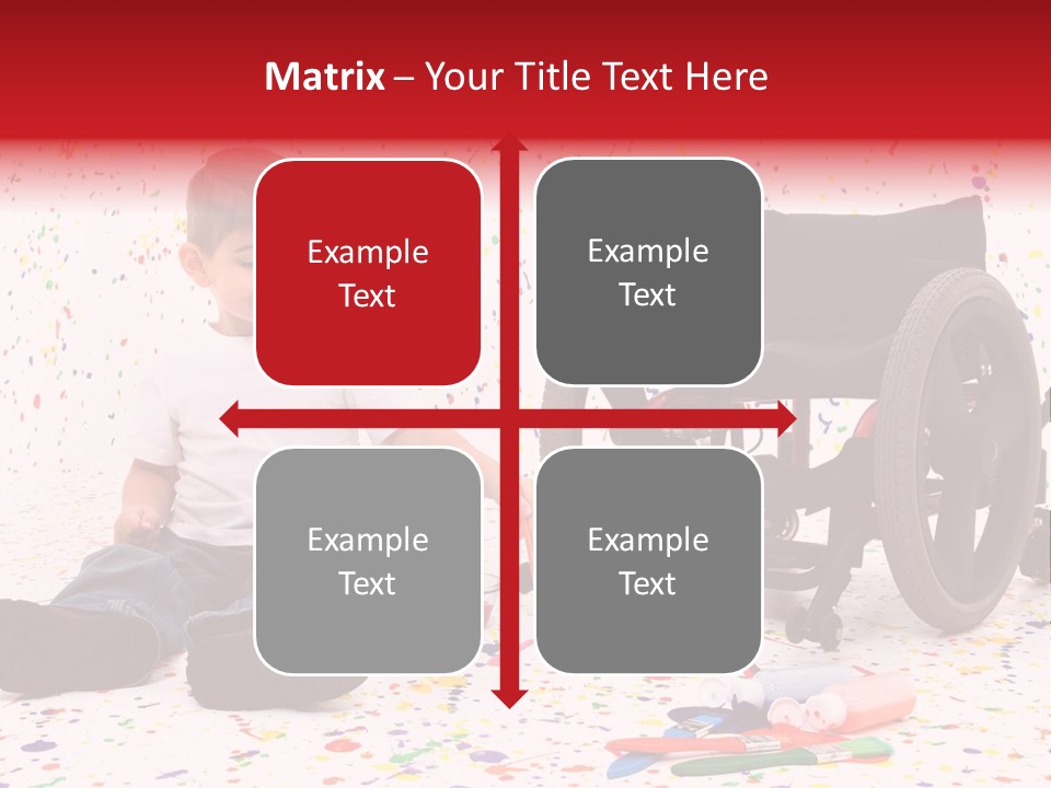 Global Grey Cube PowerPoint Template