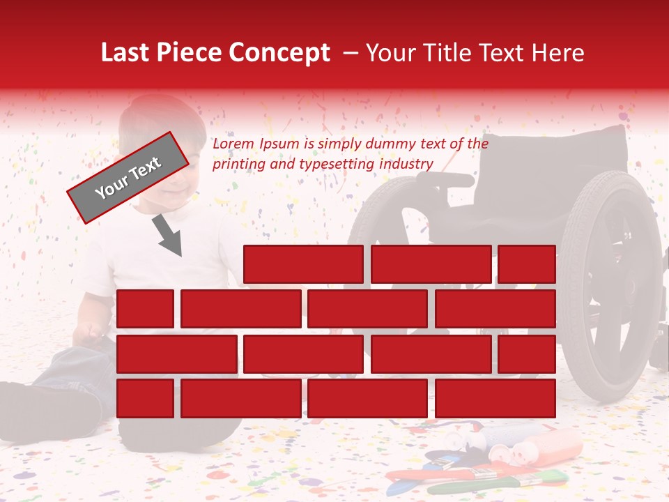 Global Grey Cube PowerPoint Template