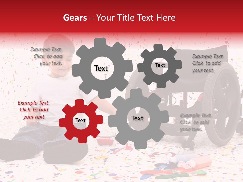 Global Grey Cube PowerPoint Template