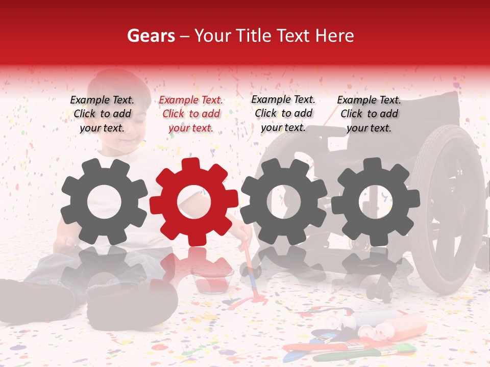 Global Grey Cube PowerPoint Template