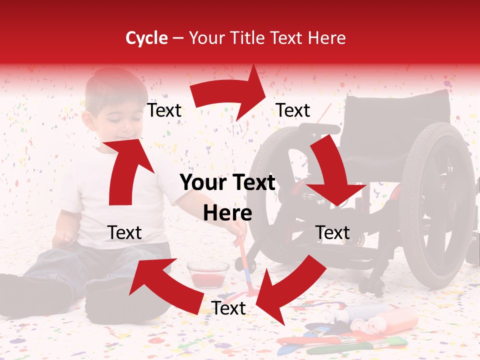 Global Grey Cube PowerPoint Template