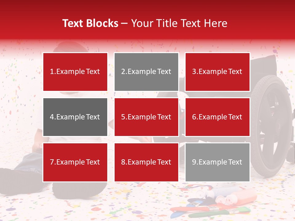 Global Grey Cube PowerPoint Template