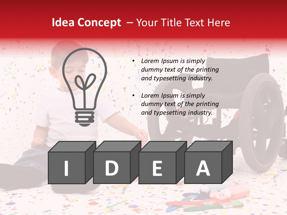 Global Grey Cube PowerPoint Template