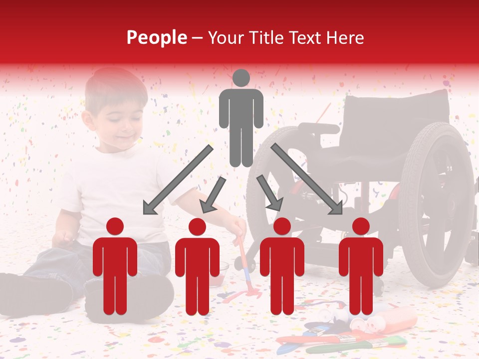 Global Grey Cube PowerPoint Template