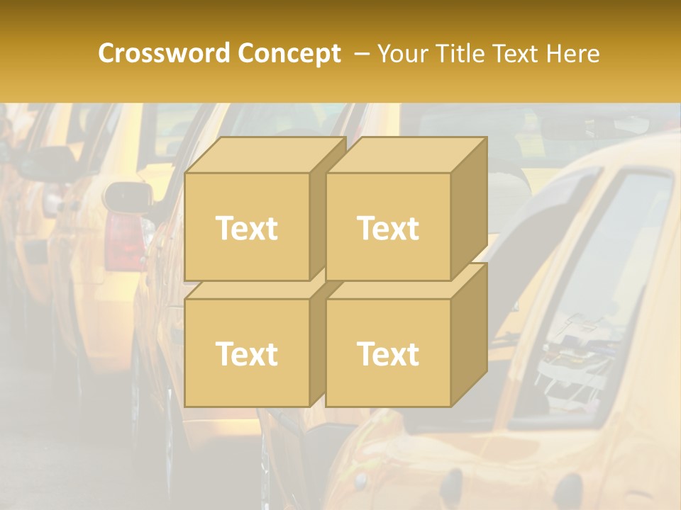 Cube Render Square PowerPoint Template
