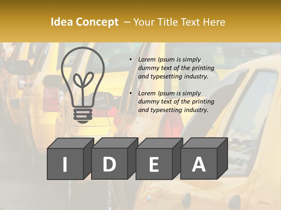 Cube Render Square PowerPoint Template