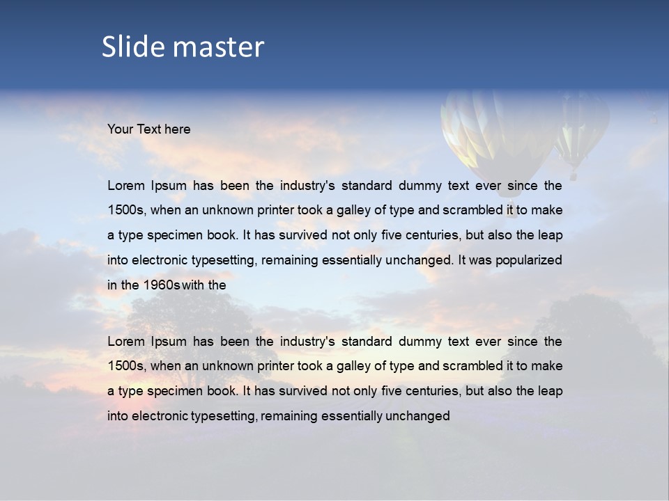 Illustration Cityscape House PowerPoint Template