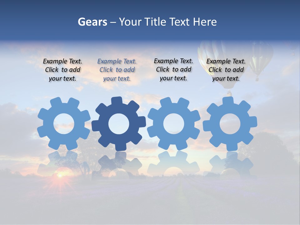 Illustration Cityscape House PowerPoint Template