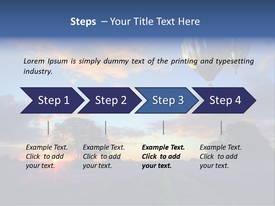 Illustration Cityscape House PowerPoint Template