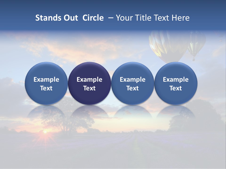 Illustration Cityscape House PowerPoint Template