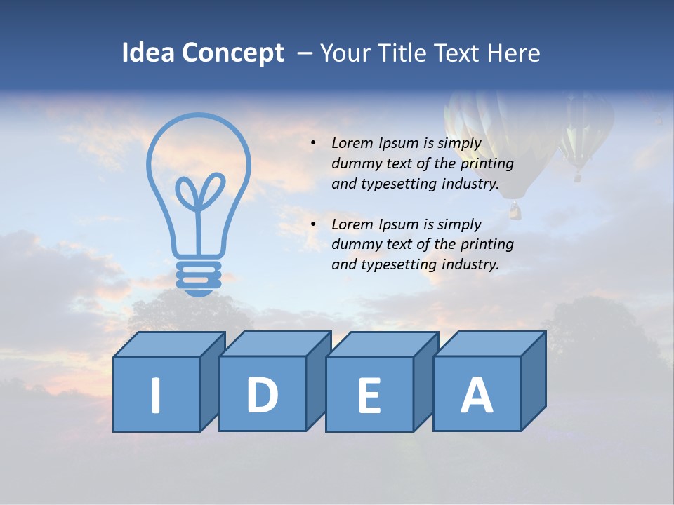 Illustration Cityscape House PowerPoint Template