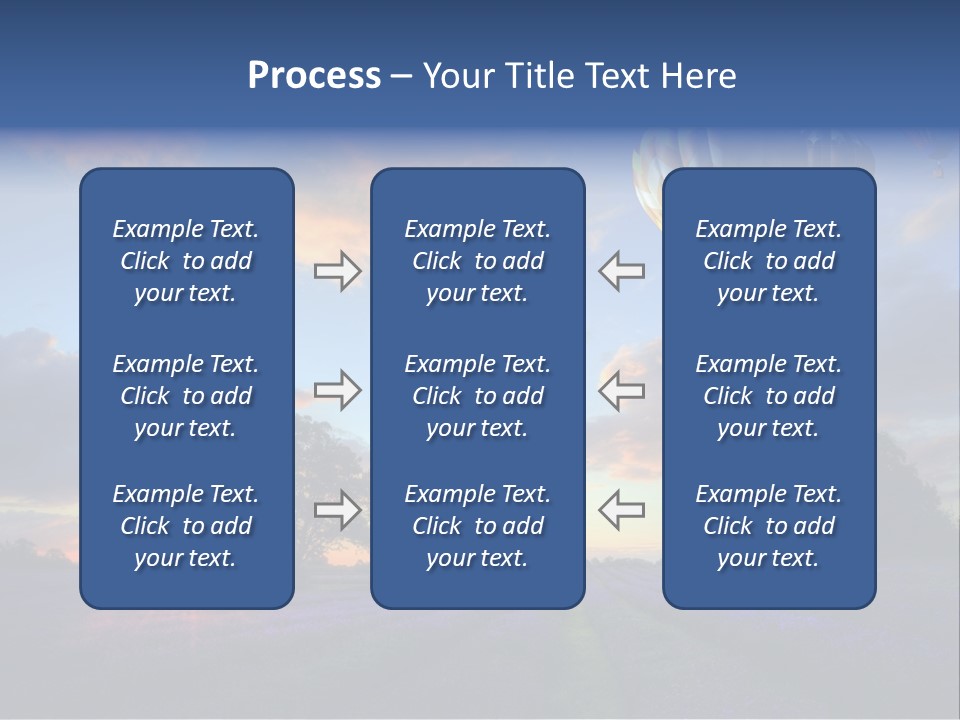 Illustration Cityscape House PowerPoint Template