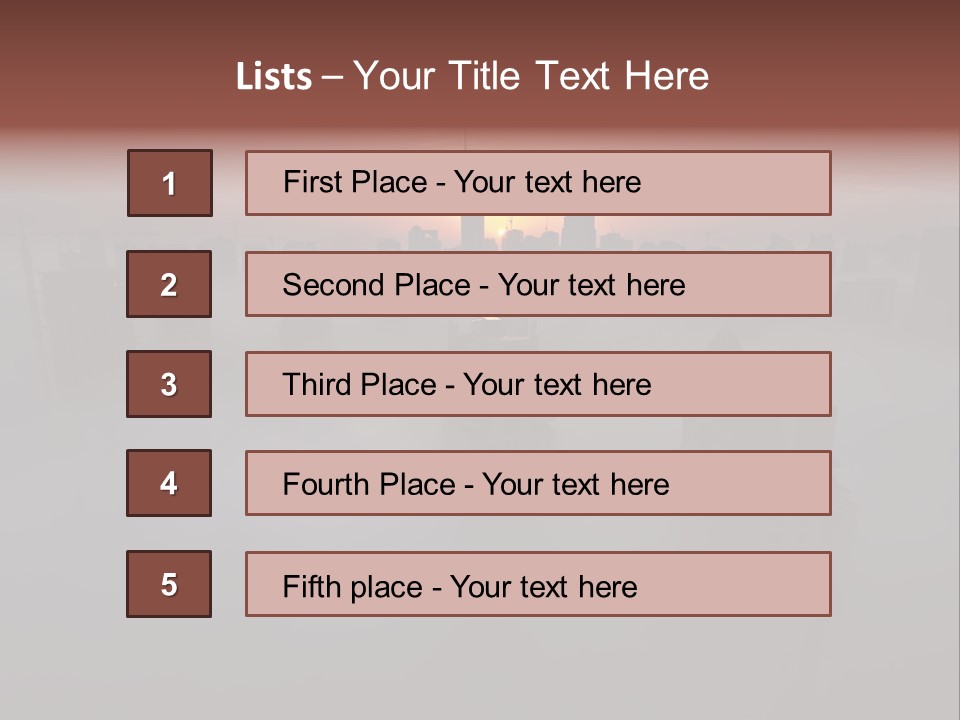 Tall Ball Light PowerPoint Template