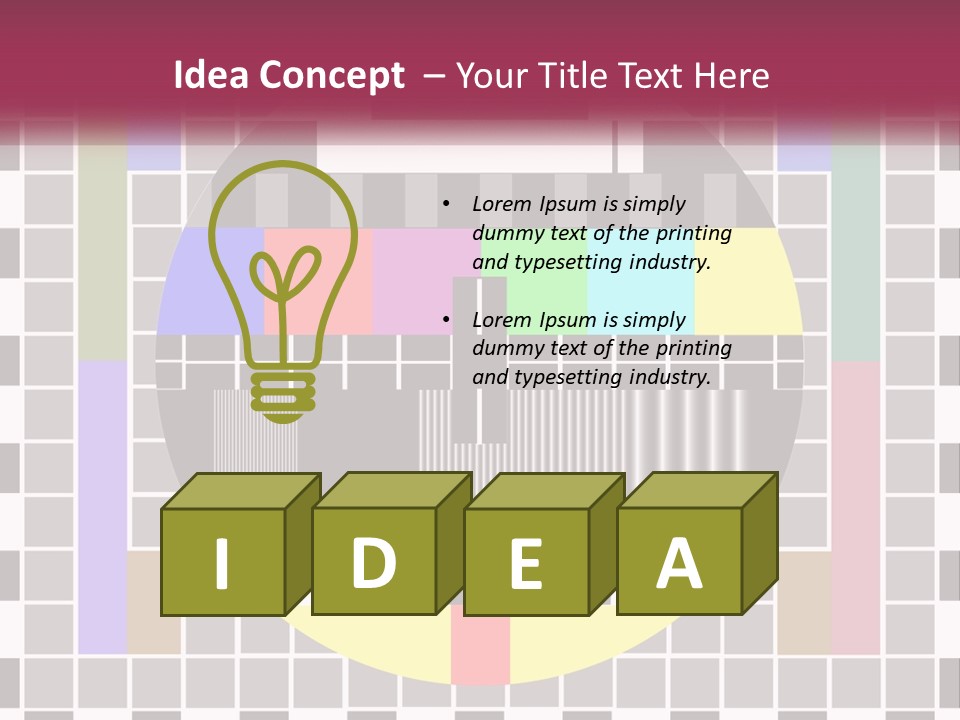 Global Town Cube PowerPoint Template