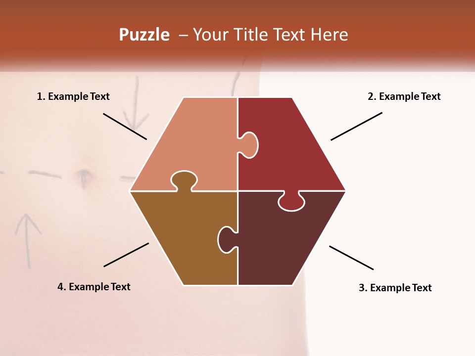 Downtown City Shape PowerPoint Template