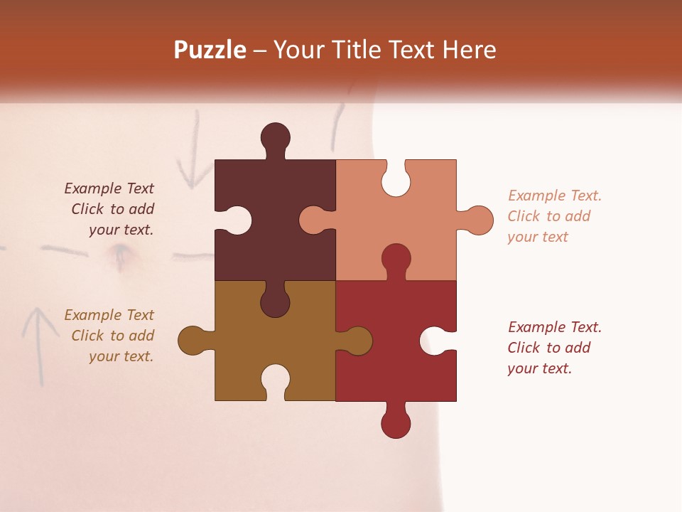 Downtown City Shape PowerPoint Template