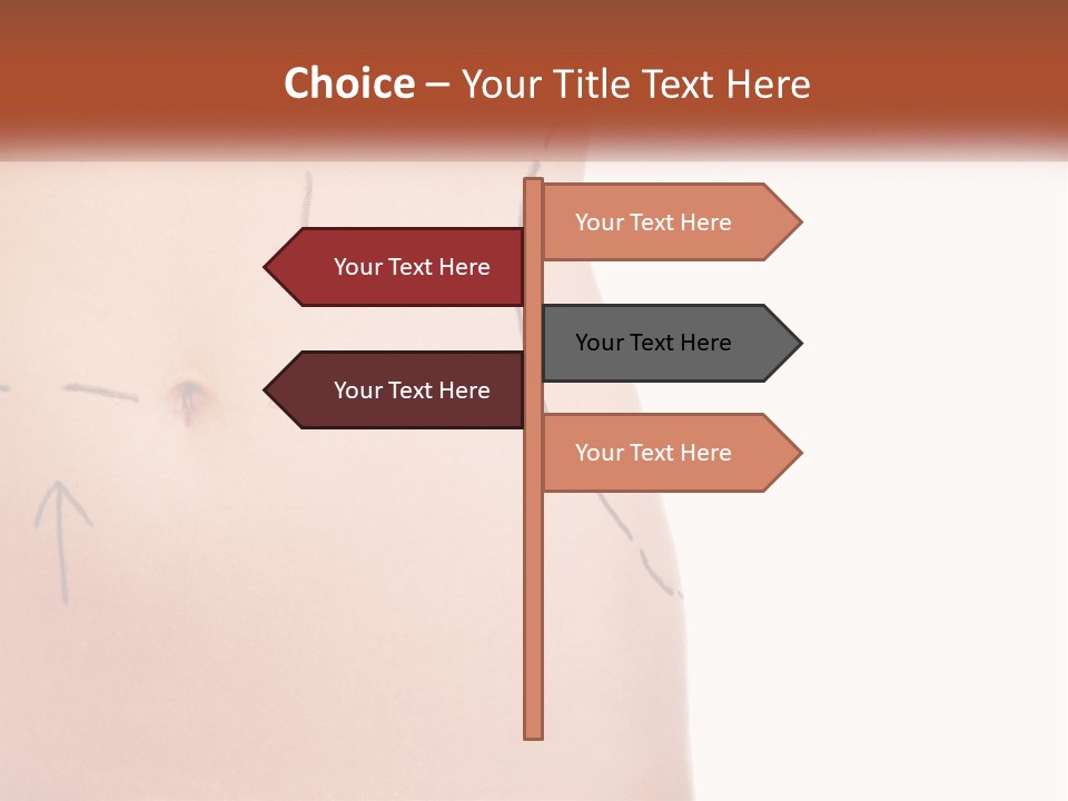 Downtown City Shape PowerPoint Template