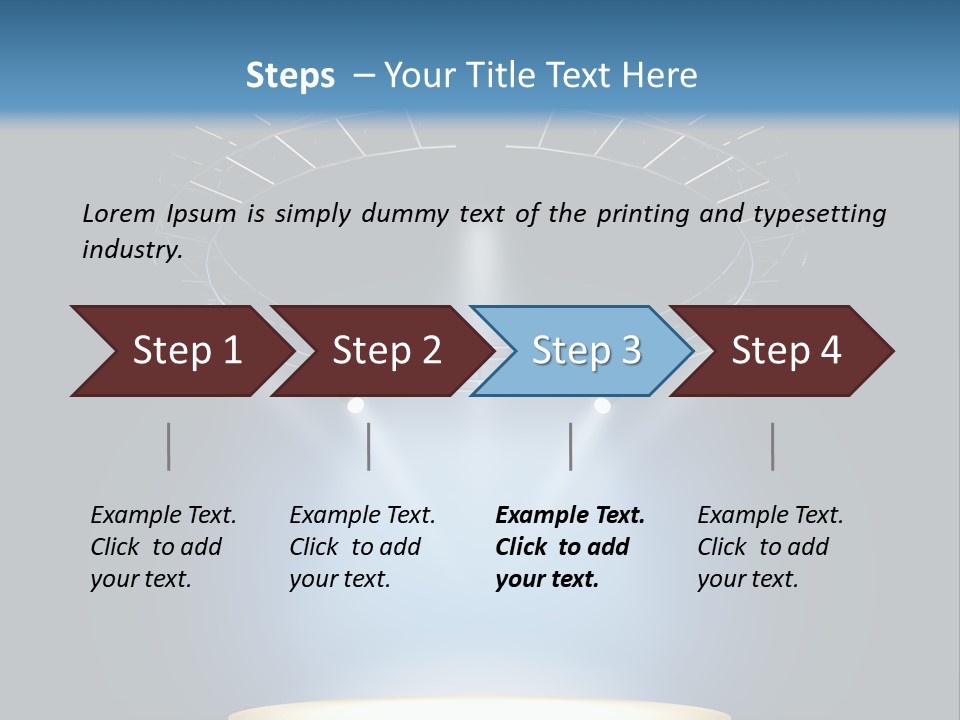 Render City Sphere PowerPoint Template