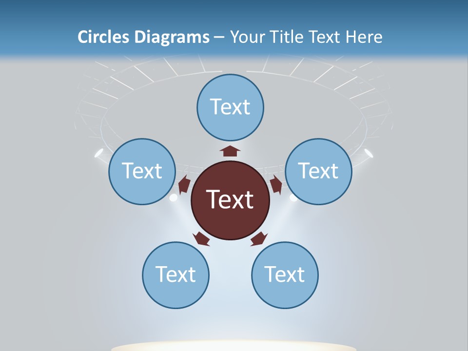 Render City Sphere PowerPoint Template