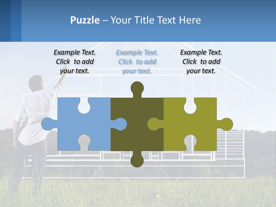 Cube Downtown Graphic PowerPoint Template