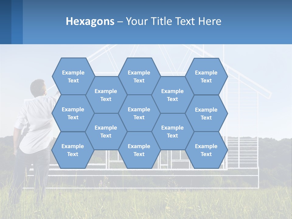 Cube Downtown Graphic PowerPoint Template