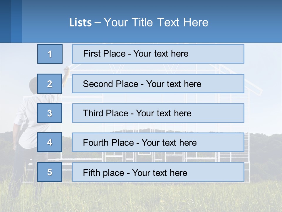 Cube Downtown Graphic PowerPoint Template
