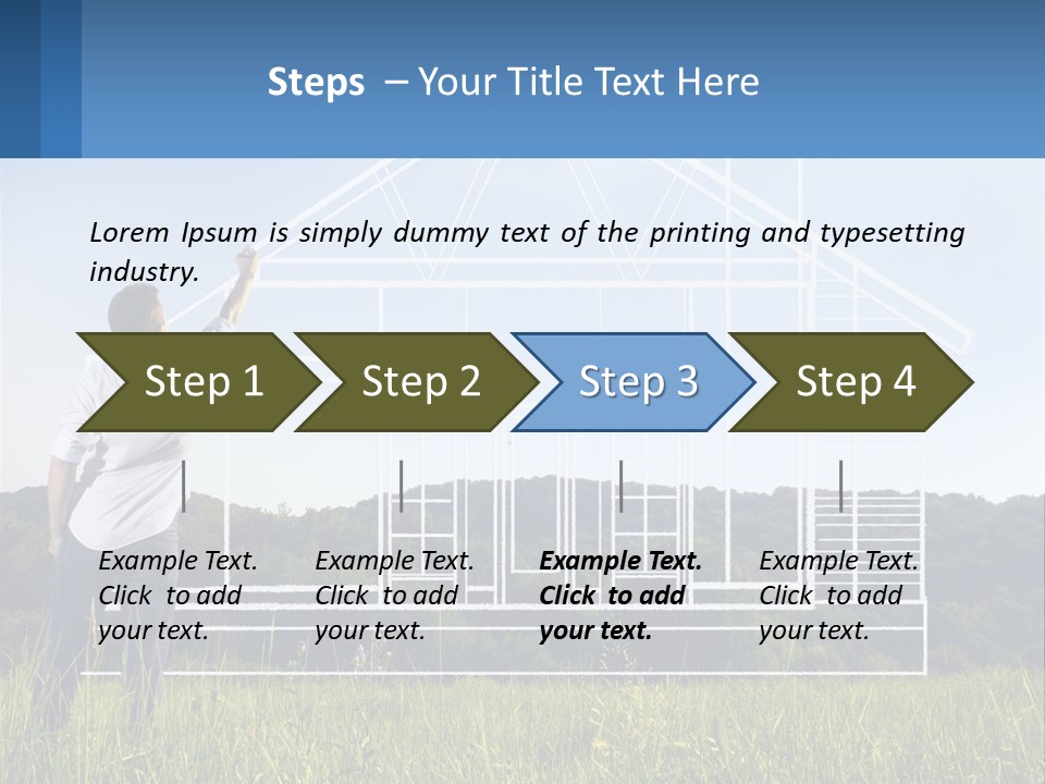 Cube Downtown Graphic PowerPoint Template