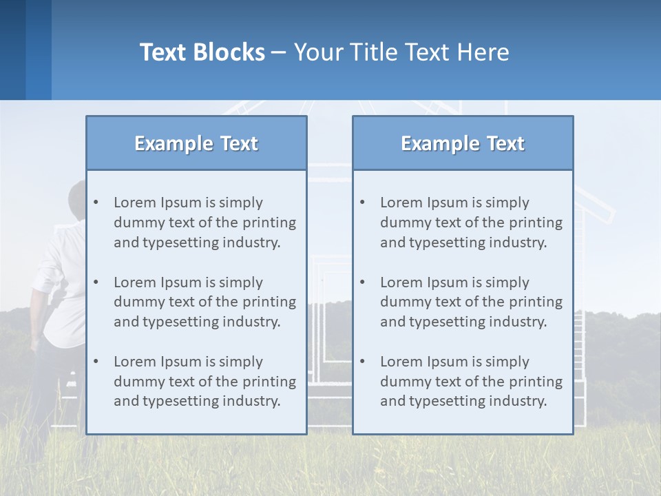 Cube Downtown Graphic PowerPoint Template