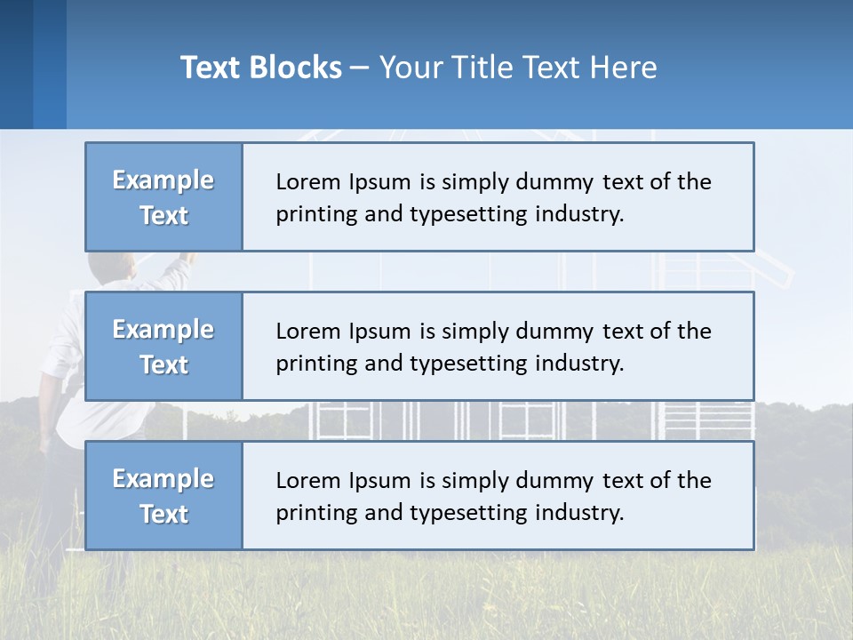 Cube Downtown Graphic PowerPoint Template