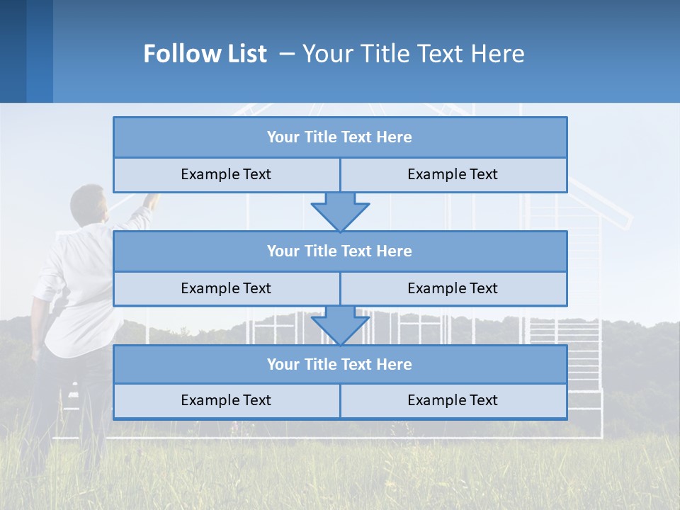 Cube Downtown Graphic PowerPoint Template