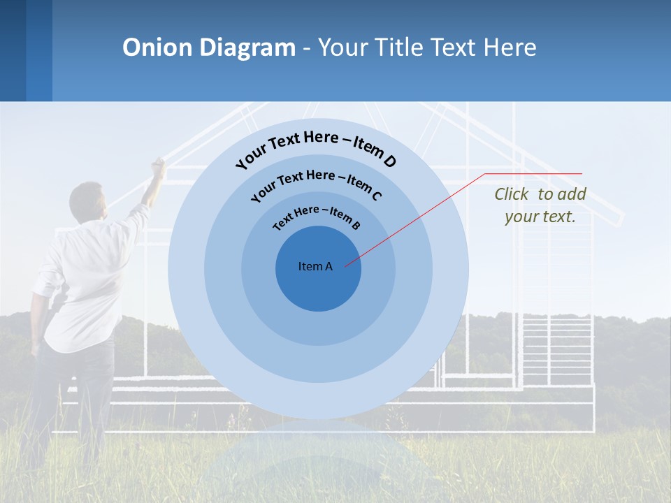 Cube Downtown Graphic PowerPoint Template