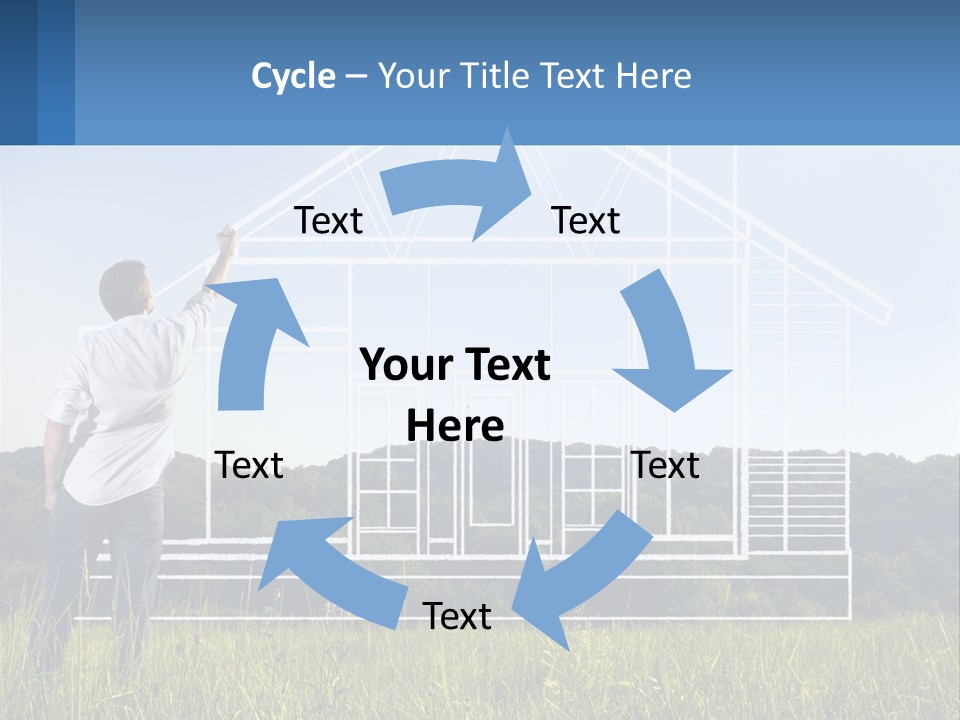 Cube Downtown Graphic PowerPoint Template