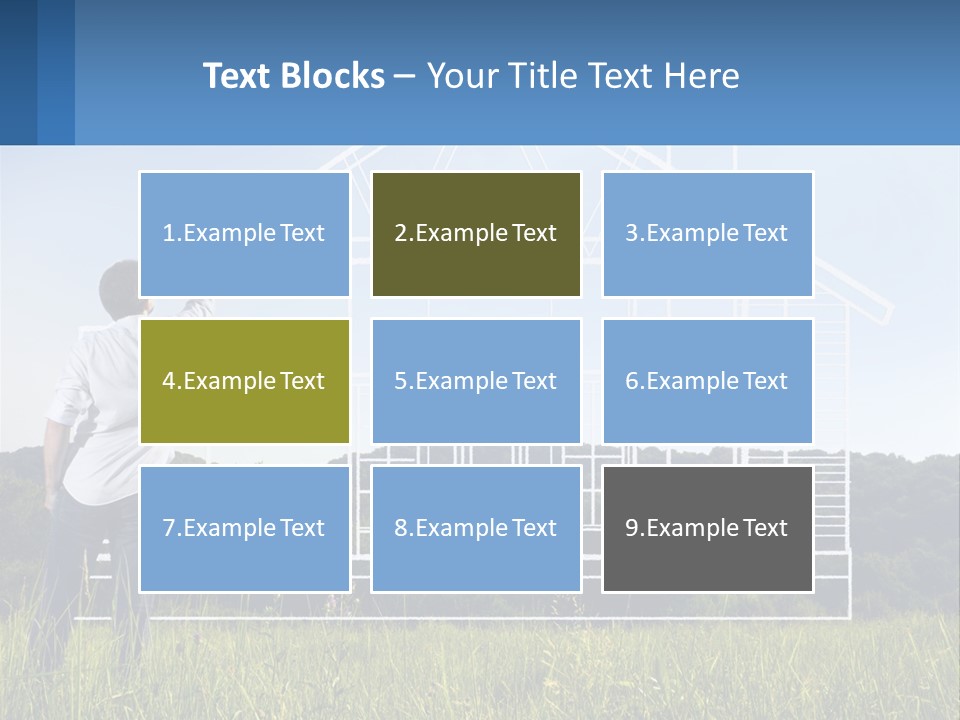 Cube Downtown Graphic PowerPoint Template