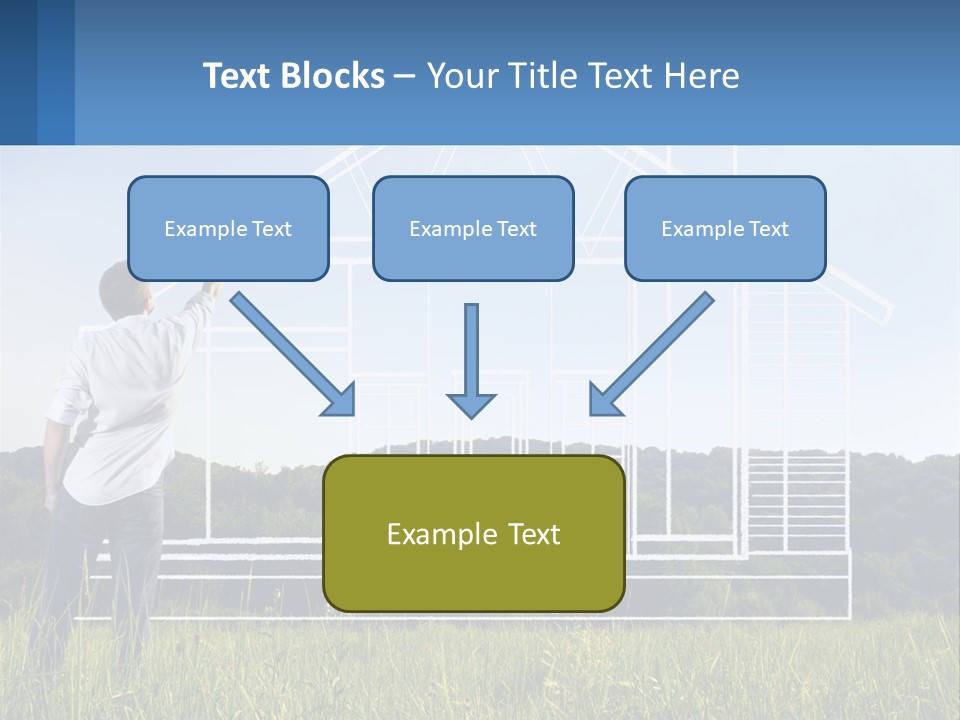 Cube Downtown Graphic PowerPoint Template