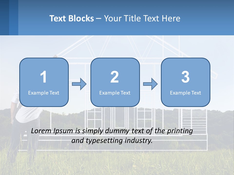 Cube Downtown Graphic PowerPoint Template