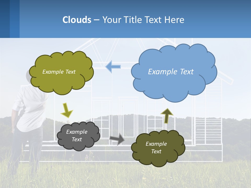 Cube Downtown Graphic PowerPoint Template
