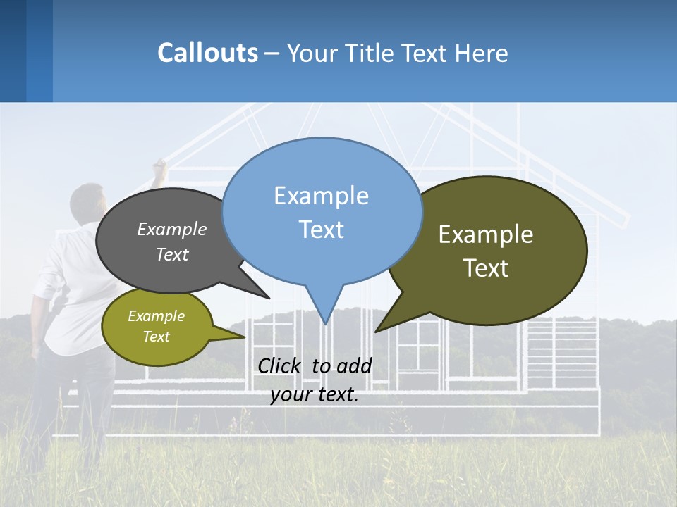Cube Downtown Graphic PowerPoint Template
