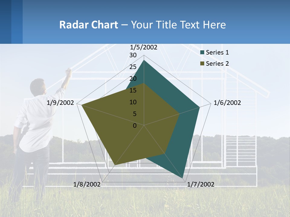 Cube Downtown Graphic PowerPoint Template