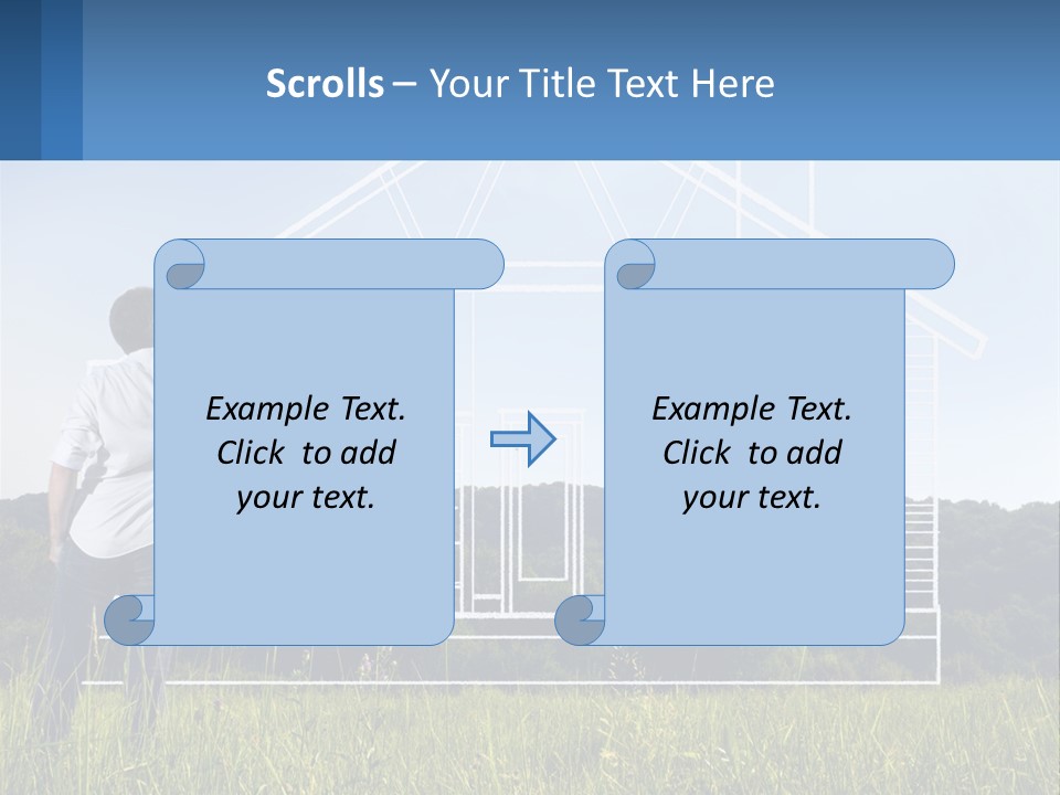 Cube Downtown Graphic PowerPoint Template
