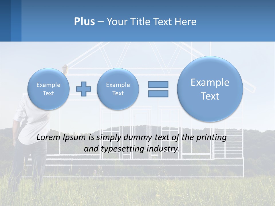 Cube Downtown Graphic PowerPoint Template