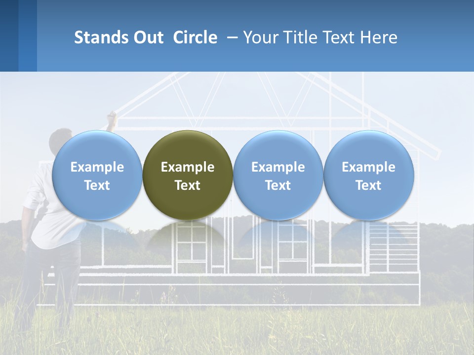 Cube Downtown Graphic PowerPoint Template