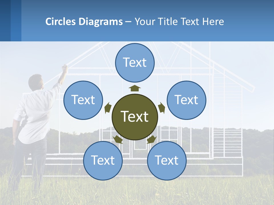 Cube Downtown Graphic PowerPoint Template