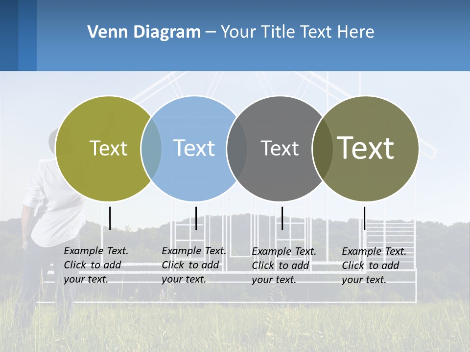Cube Downtown Graphic PowerPoint Template