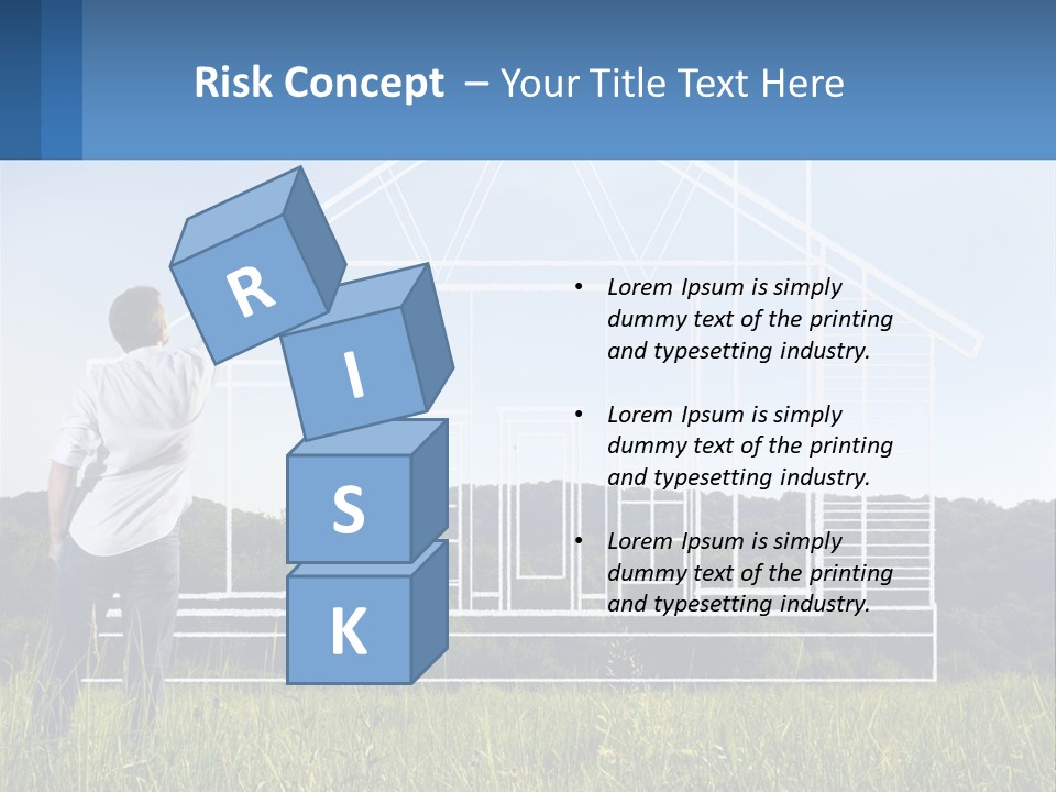 Cube Downtown Graphic PowerPoint Template