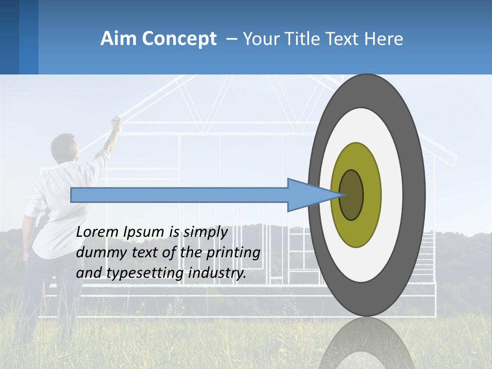 Cube Downtown Graphic PowerPoint Template