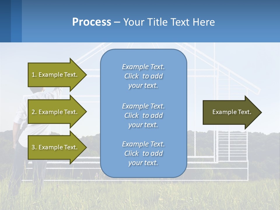 Cube Downtown Graphic PowerPoint Template